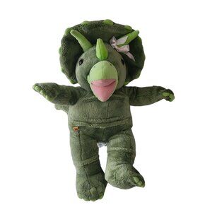 Triceratops Dinosaur Plush Toy With Pink Bow 18" Build A Bear